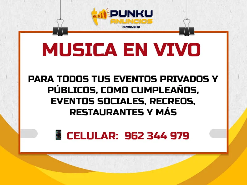 Musica en Vivo para eventos privados cumpleaños y más