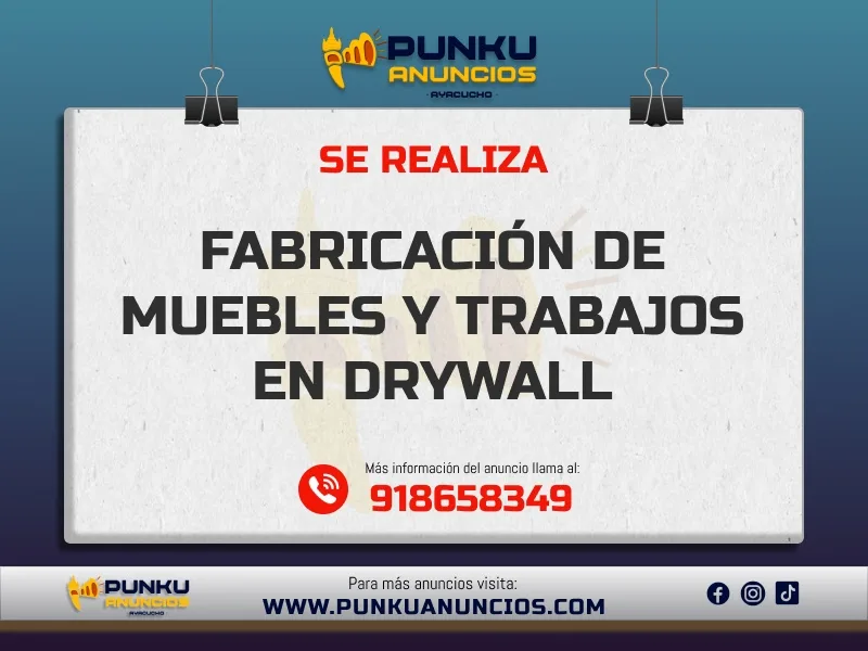 Fabricación de Muebles y Trabajos en Drywall