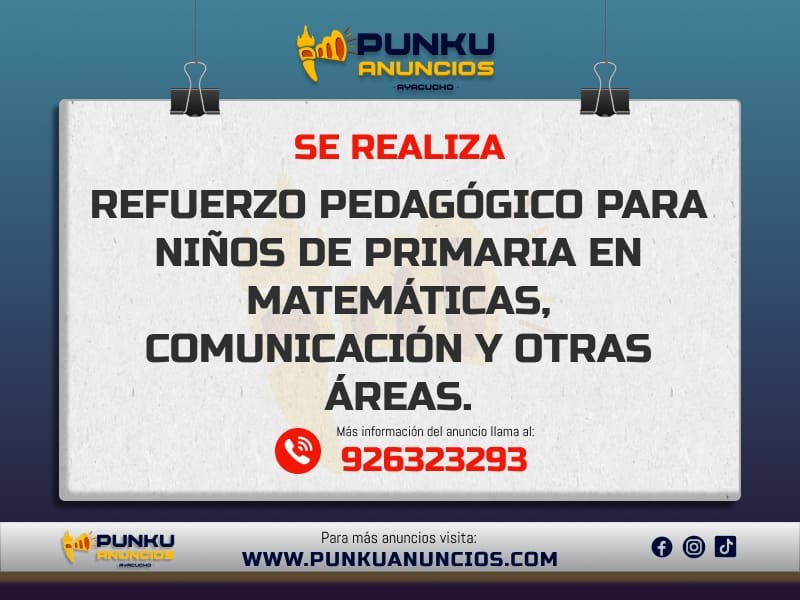 Refuerzo Pedagógico para Niños