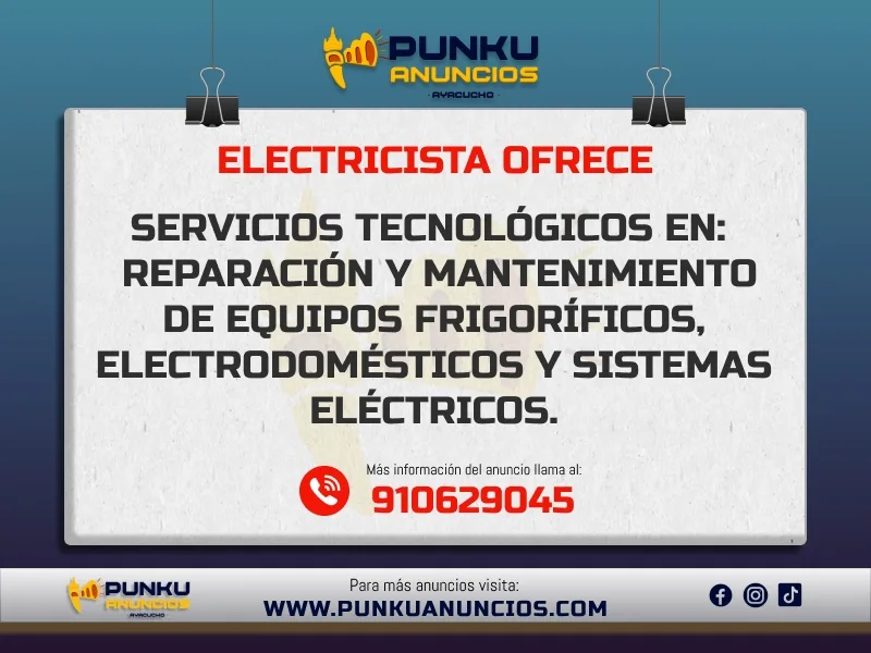 Técnico en Refrigeración y Electricidad